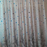 دو عددپرده اتاق خواب با میله پرده وگیره ۲*۲ونیم