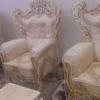 مبل سلطنتی نو|مبلمان خانگی و میز عسلی|ابریشم, |دیوار