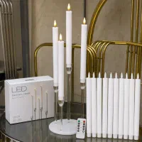 شمع قلمی LED ریموت دار ۱۲ عددی