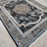 فرش نقشه فرانسه مشکی ۱۲ - ۹ - ۶ متری نو