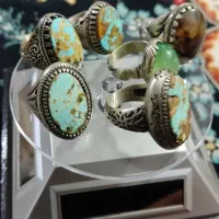 فروش انگشتر نقره روس با نگین معدنی اصلی