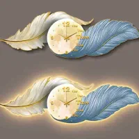 ساعت و تابلو دیواری طرح دو پر کد ۸۰۰