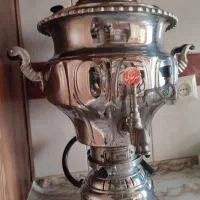 سماور نو خیلی بزرگ فوق سنگین نشان حک شیر و خورشید|سماور، چای‌ساز، قهوه‌ساز|زنجان, |دیوار