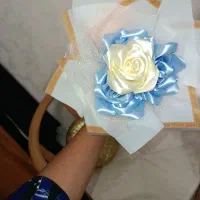 دسته گل روبانی