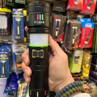 چراغ قوه شارژی فانوسی رنگی دوربرد زومدار coba g37|کوهنوردی و کمپینگ|تهران, لاله زار|دیوار