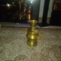 دوتا عددسماور زغالی برنجی