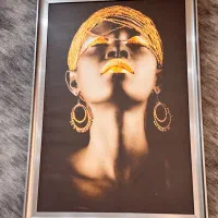 تابلو دکوری مدرن طرح چهره زن