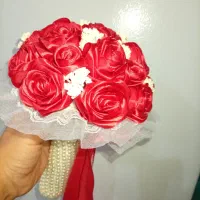 دسته گل روبانی|گل مصنوعی|شوشتر, |دیوار