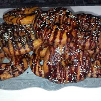 دونات خانگی شکلاتی