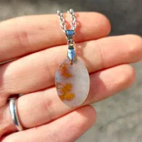 گردنبند جاسپر گل اناری