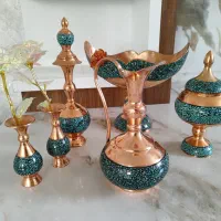 ظروف فیروزه کوبی با مس ضخیم