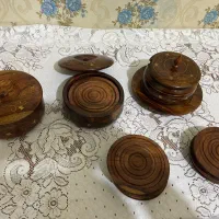 زیرلیوانی چوبی|ظروف سرو و پذیرایی|اسلام‌شهر, شهرک محمدیه|دیوار