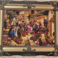 تابلو فرش دستباف 100*70