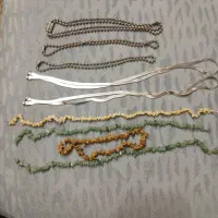 گلوبند سنگ طبیعی و زنجیر استیل