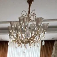 لوستر وارداتی کیستال دو عدد