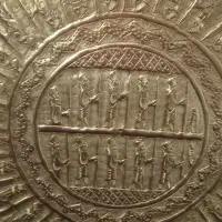 سینی برنجی قدیمی|کلکسیون اشیاء عتیقه|خرمآباد, |دیوار