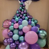 بادکنک آرایی تم پری دریایی