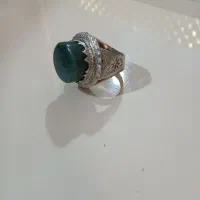انگشتر نقره یشم افغان