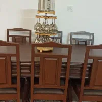 میز ناهارخوری هشت نفره چوب راش مارک چوبیران|میز و صندلی غذاخوری|حمیدیا, |دیوار