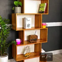 کتابخانه مدل امبر گالری چوب کرمی