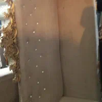 مبل راحتی ۶نفره باپارچه کرم رنگ وتاجهای طلایی.|مبلمان خانگی و میز عسلی|تبریز, |دیوار