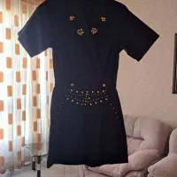 اورال کوناه نگین کار شده  جین نرم مشکی خارجی|لباس|تهران, شهرآرا|دیوار