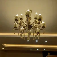 لوستر برنز|لوستر و چراغ آویز|تاکستان, |دیوار