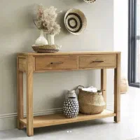 کافی بار و آیینه کنسول چوبی