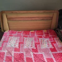 تختخواب با تشک دونفره و میز آرایش|تخت و سرویس خواب|زابل, |دیوار