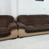 مبل راحتی ۷ نفره+میز جلو مبلی و عسلی و آباژور