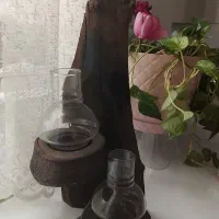 گلدان و جا شمعی