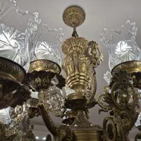 لوستر برنجی|لوستر و چراغ آویز|تبریز, |دیوار