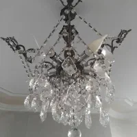 ۲ عد لوستر۵ شاخه برنز اصل هرعدد۱۰ کیلو چهاره عباسی