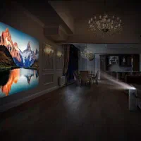 ویدیو پروژکتور سینما در خانه پرده هوشمند پروژکشن|تلویزیون و پروژکتور|شیراز, زرهی|دیوار