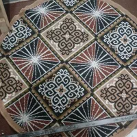 گلیم فرش دایره ای