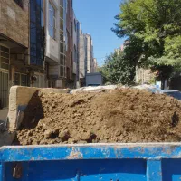 حمل خاک نخاله مساله ساختمانی نیسان کمپرسی