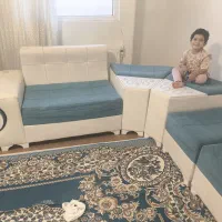 مبل چرم ال شکل|مبلمان خانگی و میز عسلی|قم, پردیسان|دیوار