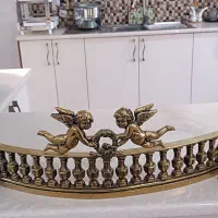 گارد برنزی جلو شومینه
