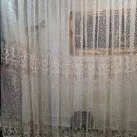 پرده پذیرایی گیپور گل برجسته شاین دار والان دار|پرده، رانر، رومیزی|تهران, تهرانسر شرقی|دیوار