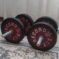 دو عدد دمبل بدن سازی هرکدام ۵ کیلو
