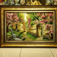 تابلو فرش باغ گیلاس آبشار