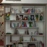 کتابخانه MDF ( ۲ تکه و مدل پازلی با طول متغیر )|کتابخانه، شلف، قفسههای دیواری|تهران, نیکنام|دیوار