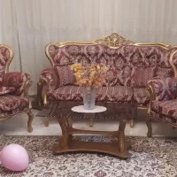 دو دست مبل استیل و میزناهارخوری و میزتلوزیون|مبلمان خانگی و میز عسلی|تهران, دریان‌نو|دیوار