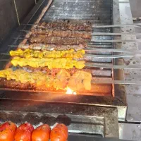 منقل کار(کباب پز ) و یک تخته کار