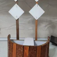 پایه گل مصنوعی گلدان سالم و نو