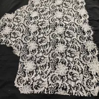 پارچه گیپور نقره ای ترک (۱متر)