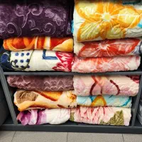 پتوی تکنفره لاله طرح گلبافت و ساده پتوی شادیلون