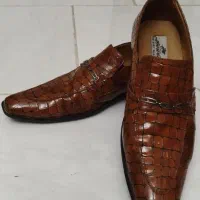 کفش چرم مجلسی پوست ماری براق سایز ۴۱-۴۲