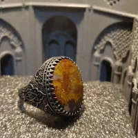 انگشتر نو و دسته دوم نقره نگین انگشتر شجر فیروزه