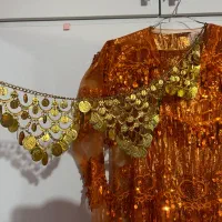 لباس کوردی زنانه نارنجی خوش رنگ